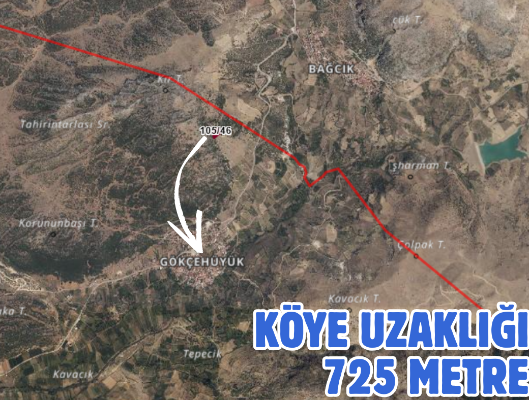 ISPARTA EĞİRDİR GÖKÇEHÜYÜK 2.512 M² TARLAMIZ SATILIKTIR - ISPARTA EĞİRDİR fotoğraf 2